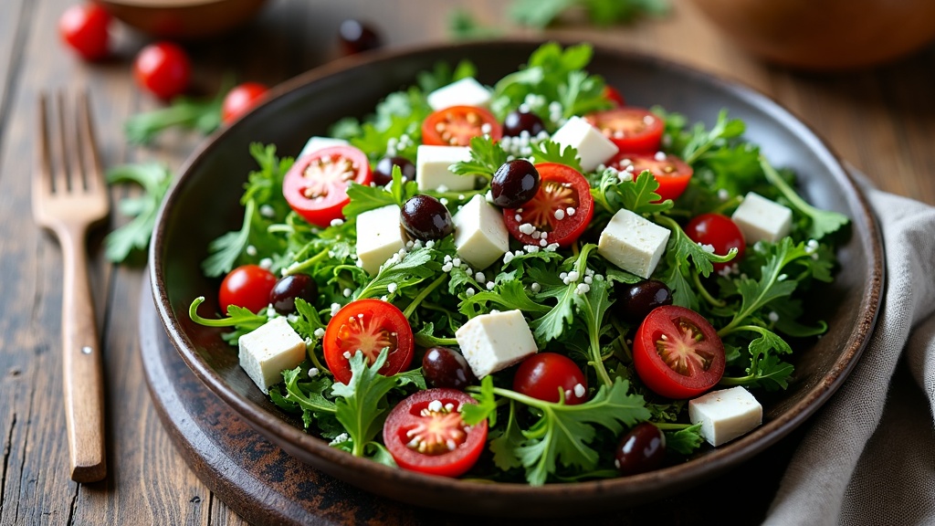 Fresh Mediterranean brunch